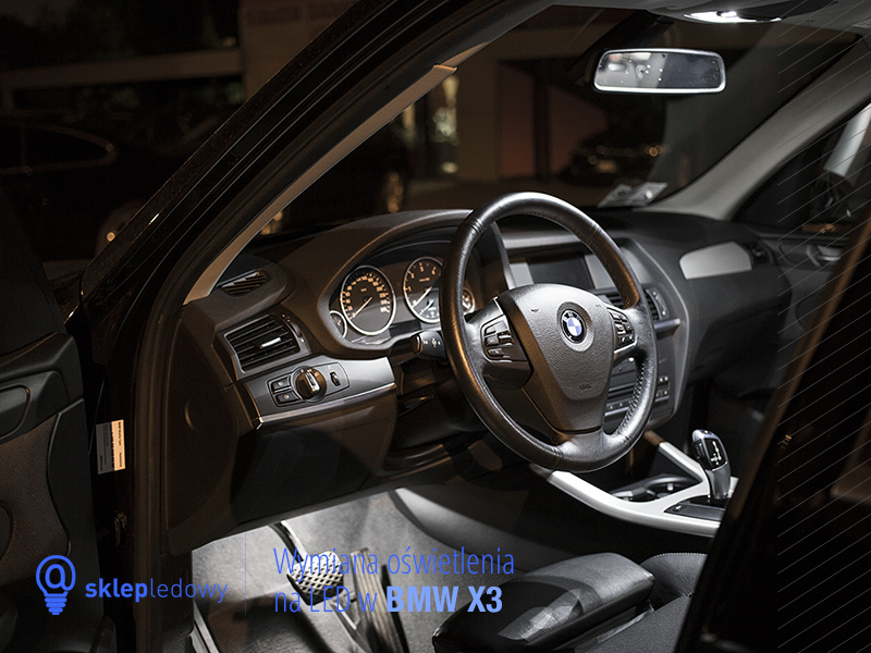 bmw x3 f25 wymiana oświetlenia na led